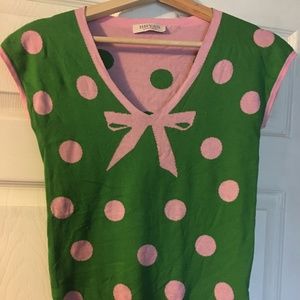 Bryan Bradley Retro Polka Dot Top